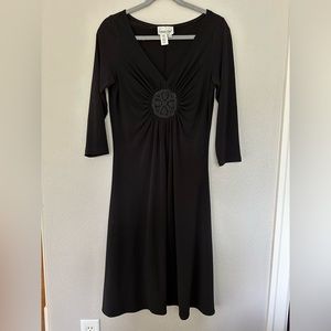 Cold water Creek vintage black swing dress